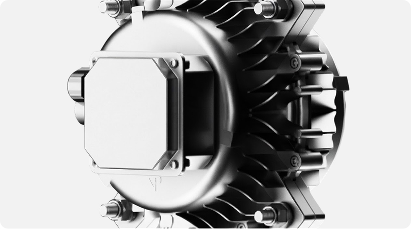Close-up of a corrosion-resistant fan blade
