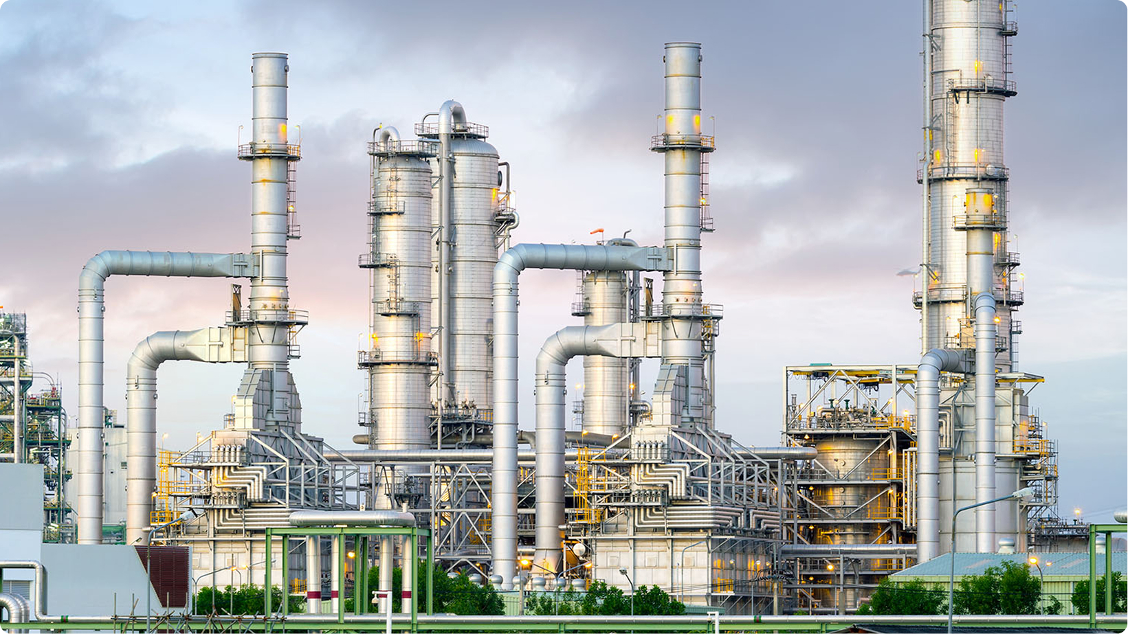 Chemical processing plant where explosion-proof equipment is required