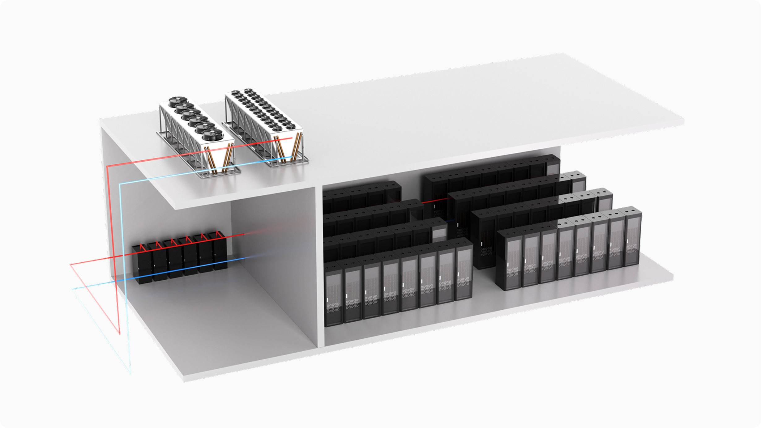 Data-center cooling system diagram
